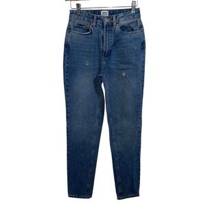 BDG Urban‎ Outfitters Mom Jeans High-Rise Distressed Denim Blue Size 25